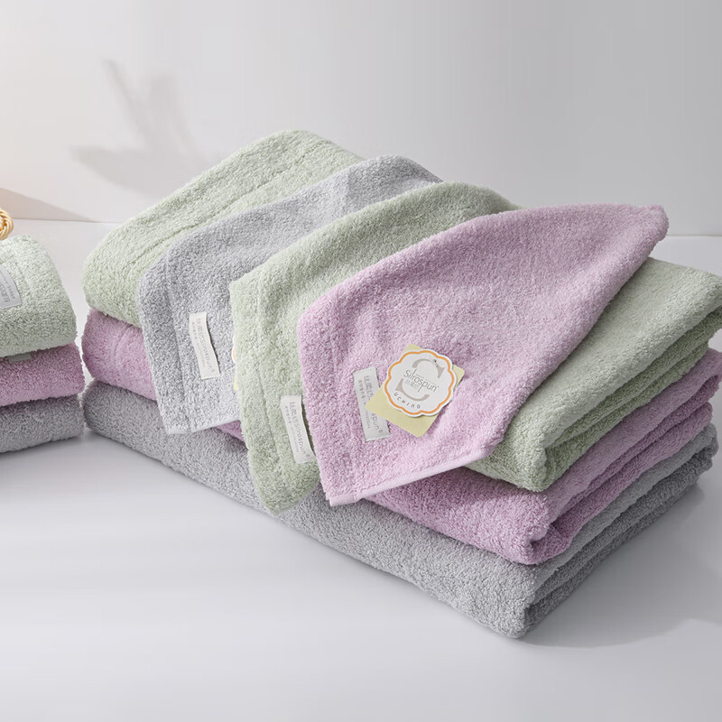 UCHINO Plain Silk Soft Towel - Absorbent Cotton Face Towel