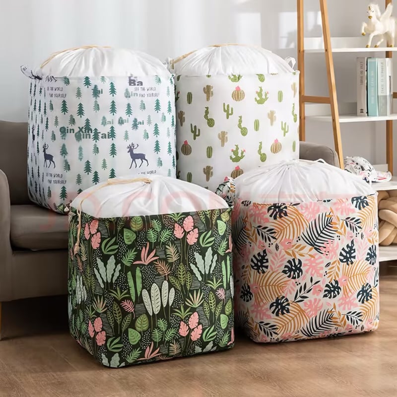 BAHAINIAO Extra Large Storage Bags - 2-Pack for Moving Clothes & Quilts