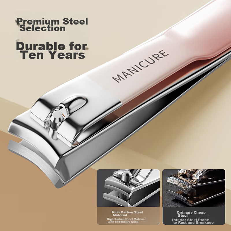 SUNLUM High-End Nail Clipper Set with PU Leather Case