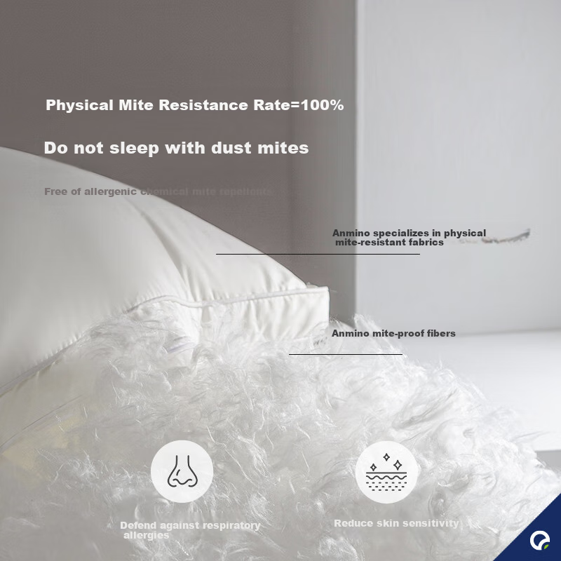 Anmino Anti-Mite Pillow - Class A, Single