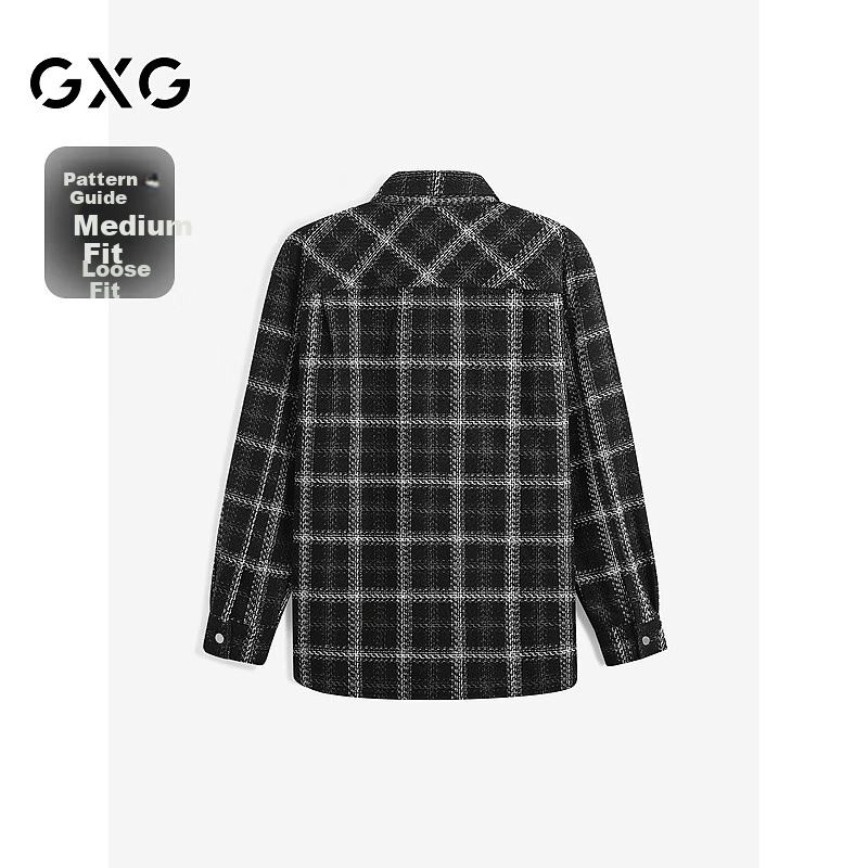 GXG Men's Loose Long-Sleeve Shirt Jacket