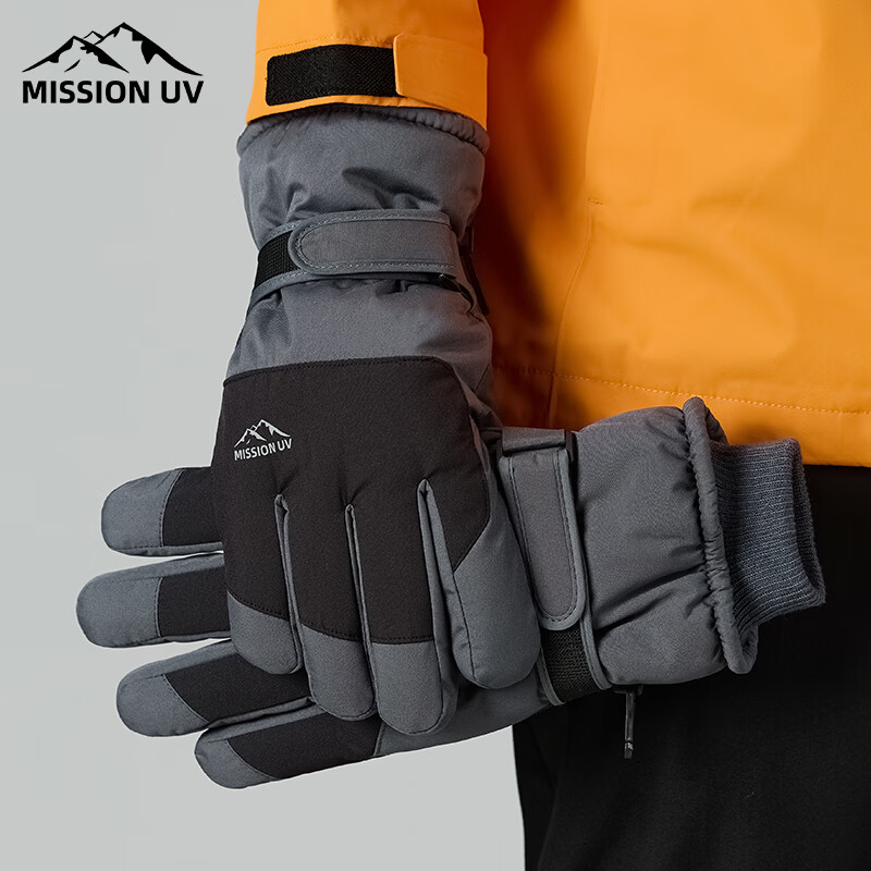 MISSION UV Warm Woolen Gloves for Men