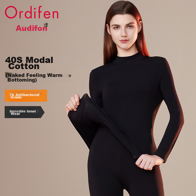 Ordifen 40S Modal Mid-Neck Thermal Top for Women