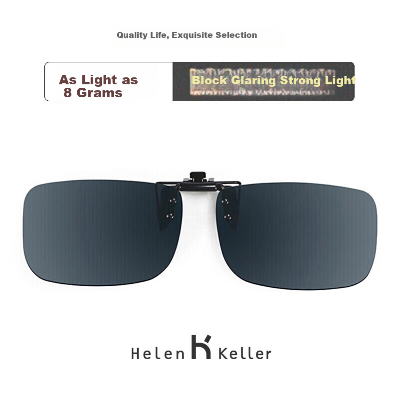 HELEN KELLER Eyeglass Clip Sunglasses for Men & Women