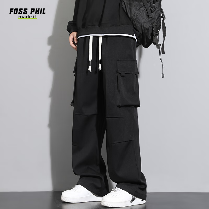 Foss Phil Men's Wide-Leg Casual Pants