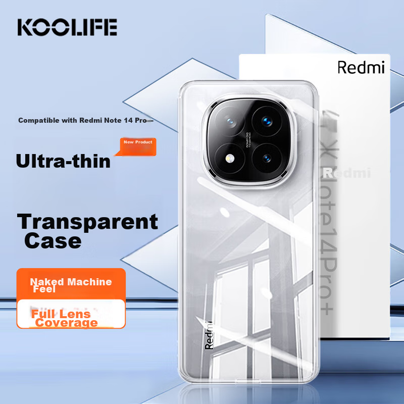 KOOLIFE Xiaomi Redmi Note14Pro+ Clear Case with Warranty