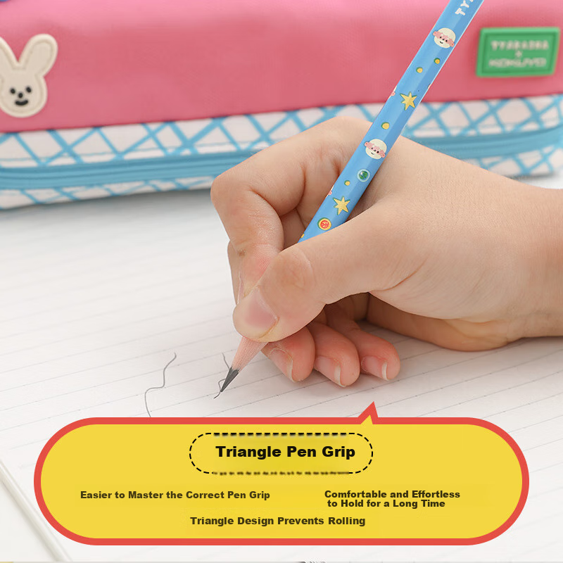 KOKUYO Tyakasha Triangular Pencil 2B - 12 Pieces