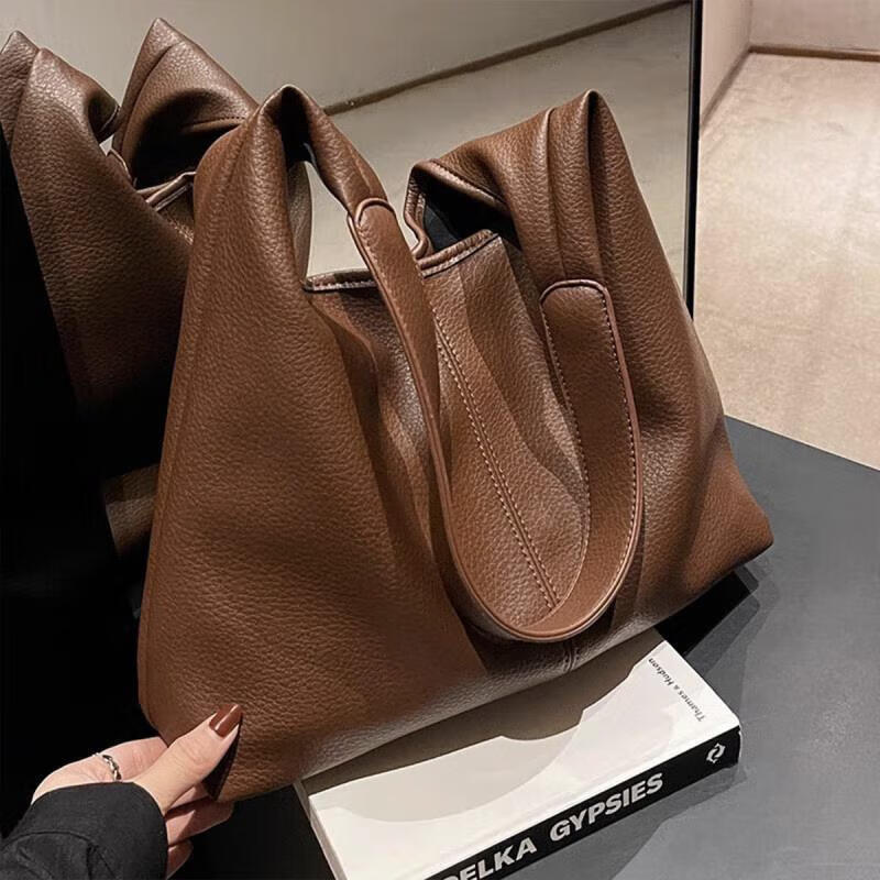 FOXER Women's Brown Large Shoulder Bag