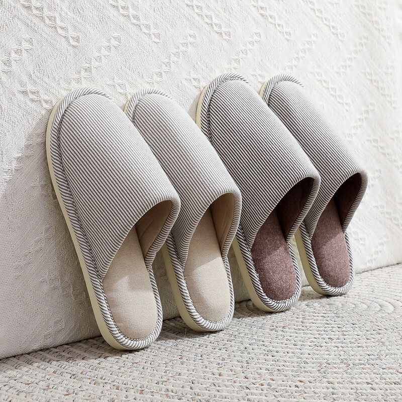 GUOLUOFEI Japanese-Style Soft-Soled Silent Cotton Slippers