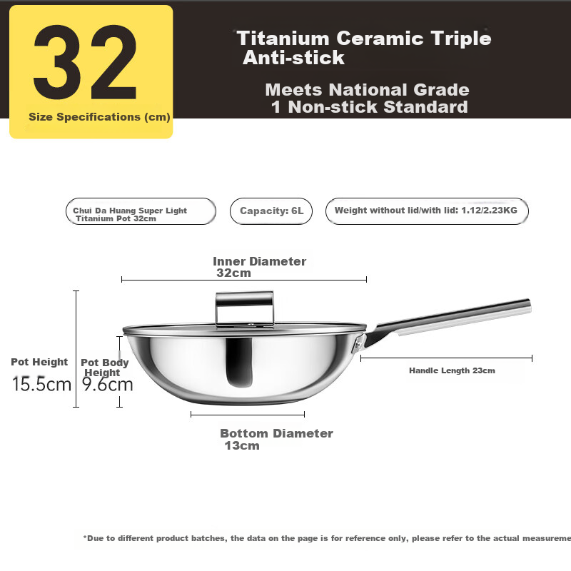 COOKER KING Titanium Wok Set with Ladle & Spatula
