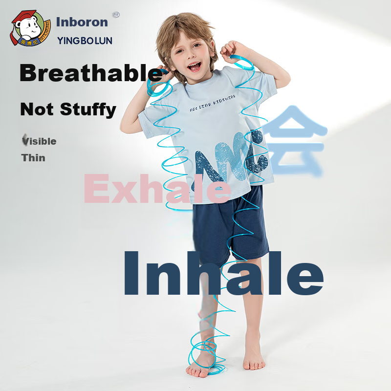 YINGBOLUN 2025 Boys' Summer Pajamas, Big Kids' Sleepwear