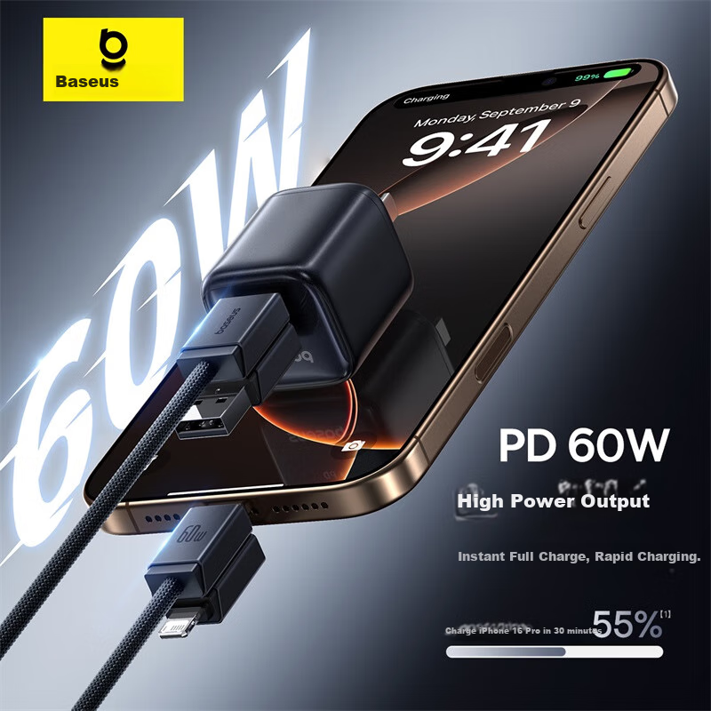 Baseus PD60W Dual-Head Fast Charging Cable