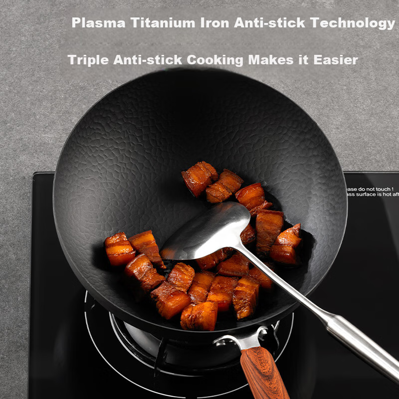 COOKER KING Titanium Wok Iron Pan 30cm