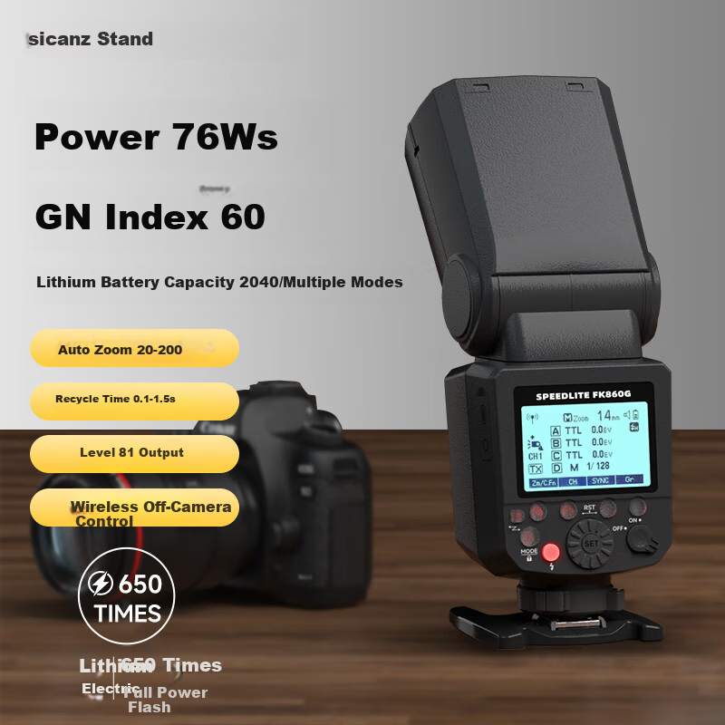 Sidande Flash 90 GN60 TTL Flash for Canon