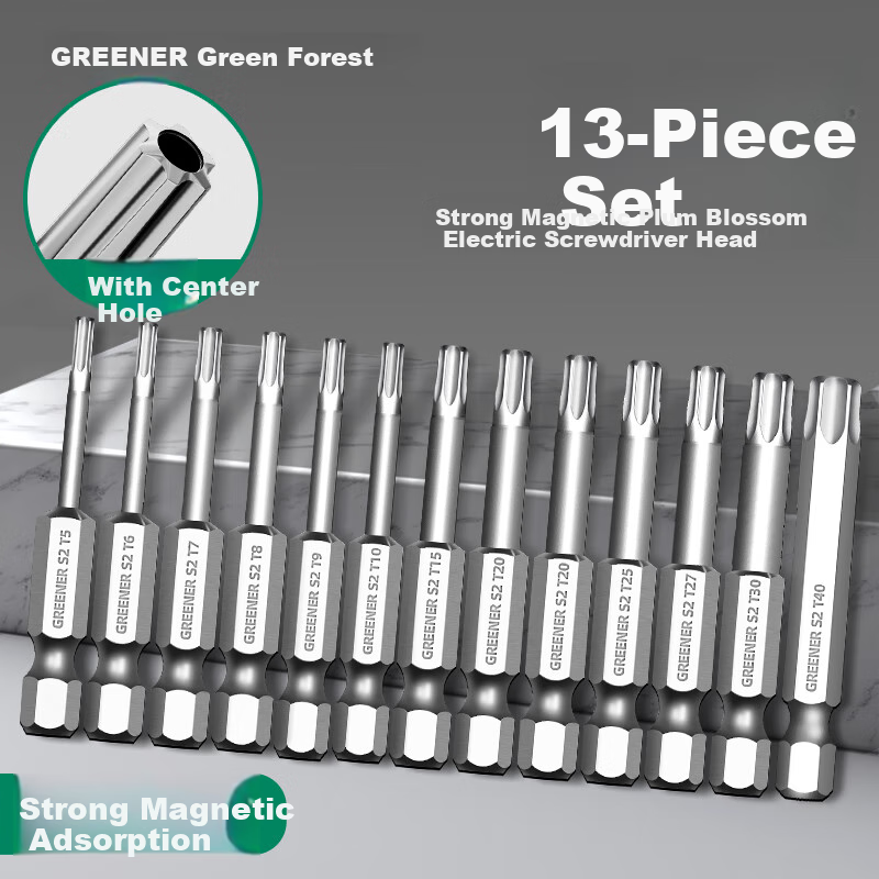 GREENER Plum Blossom Magnetic Screwdriver Set