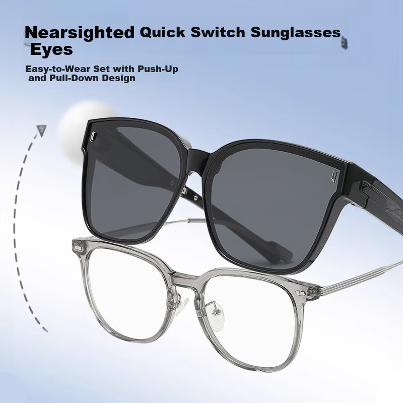 Boshide Clip-On Polarized Sunglasses