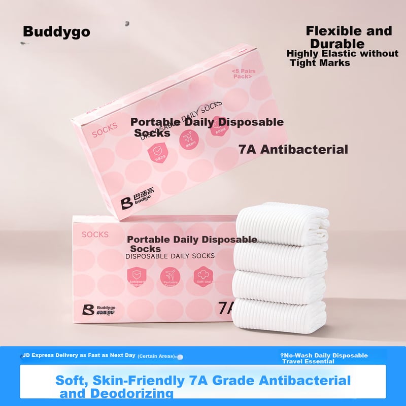 BADIGAO Disposable Socks - Antibacterial & Odor-Resistant