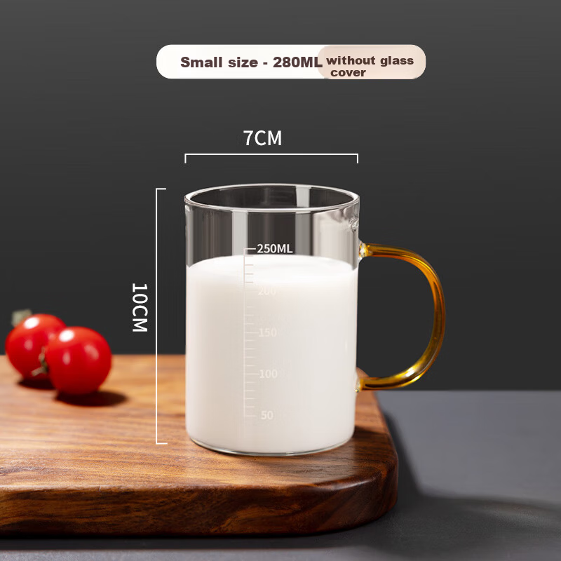 Newair Glass Milk Cup with Measurement Scale