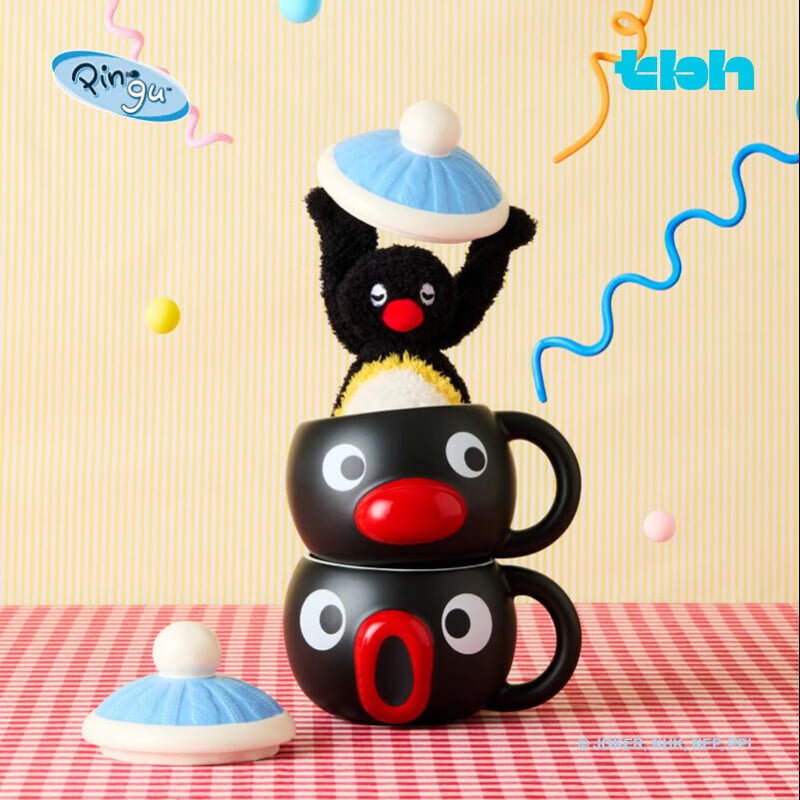 TBH Pingu Ceramic Mug Water Cup Gift Set