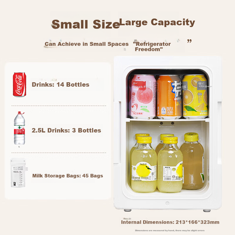 AUCMA Mini Car & Home Refrigerator