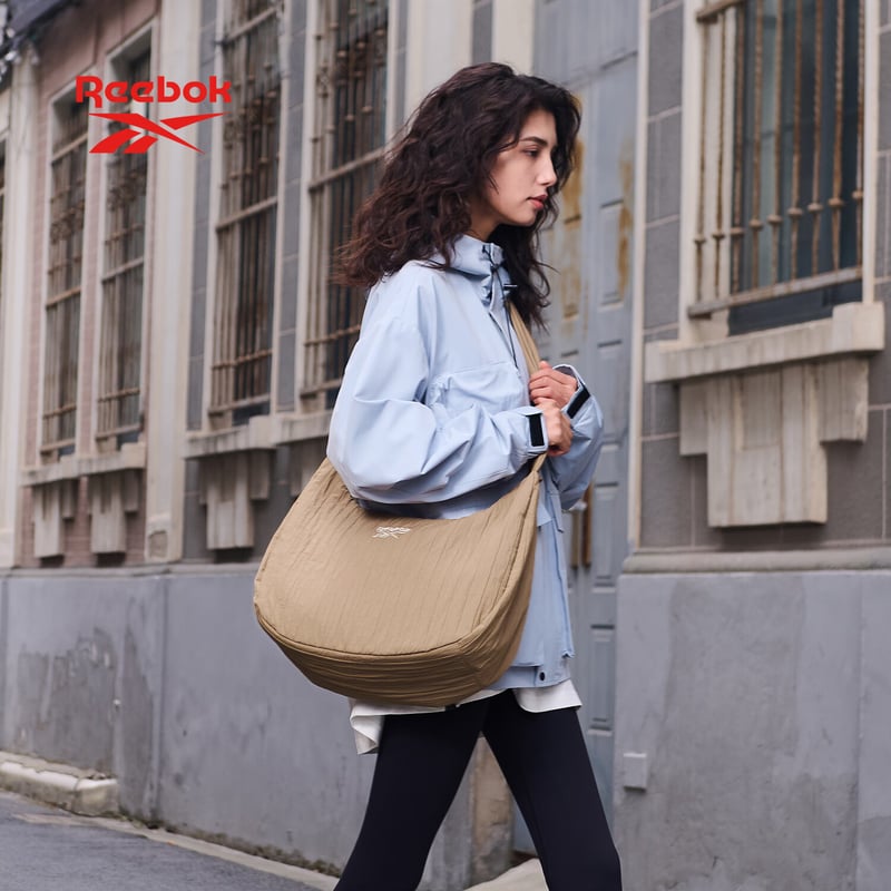 Reebok Casual Striped Crossbody Sports Bag