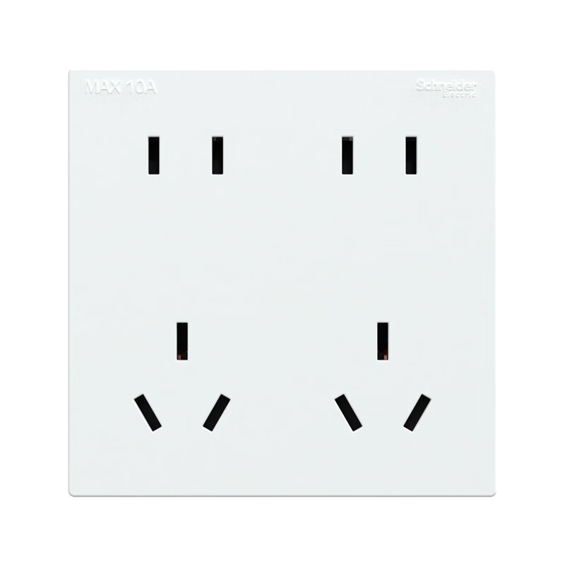 Schneider Electric Ten-Hole Socket - Elegant White