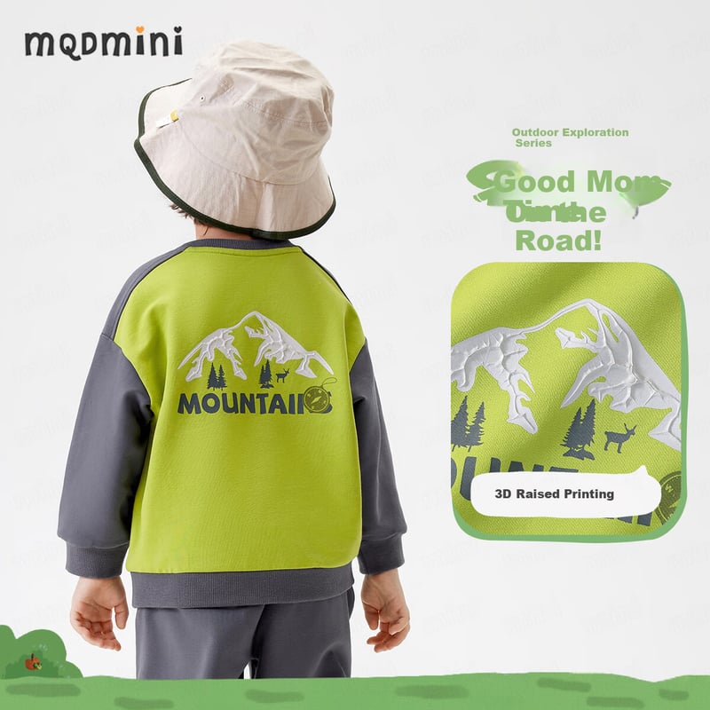 MQDMINI Kids Mountain Print Sweatshirt