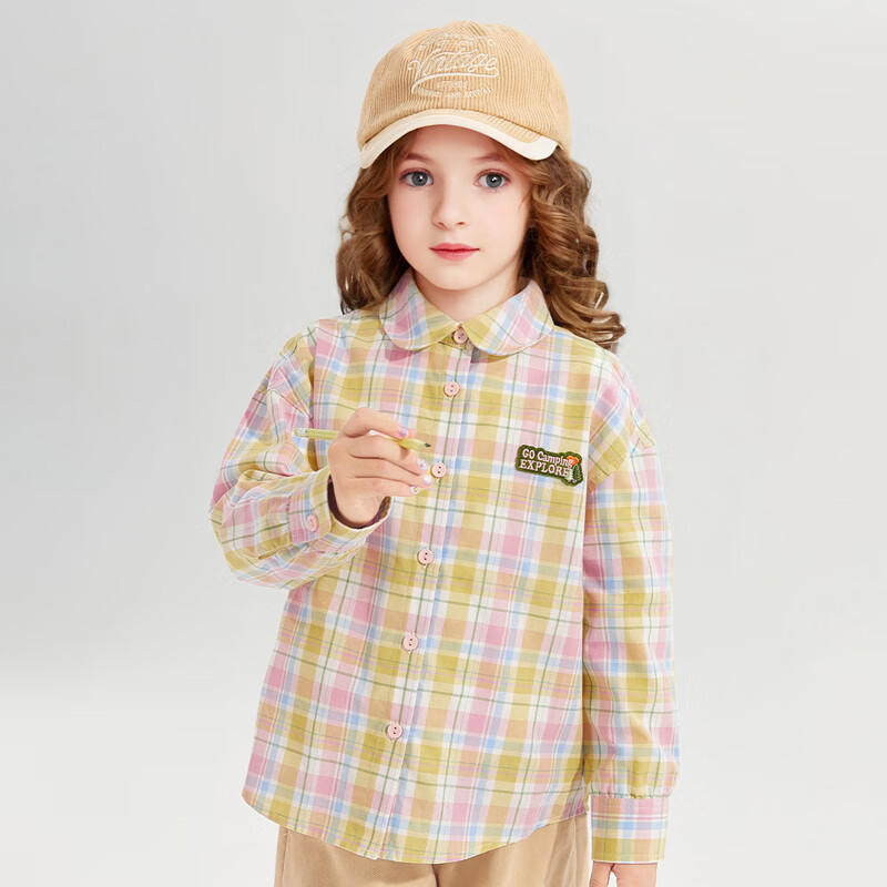 DEESHA Yellow Plaid Shirt