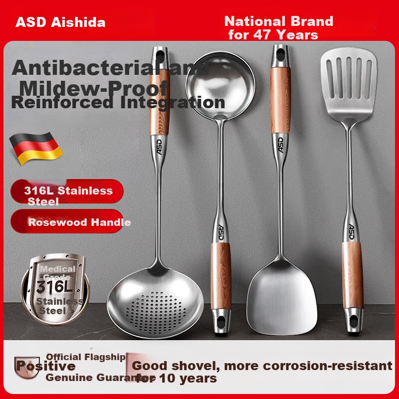 Aishida 316 Stainless Steel Spatula with Thickened Handle