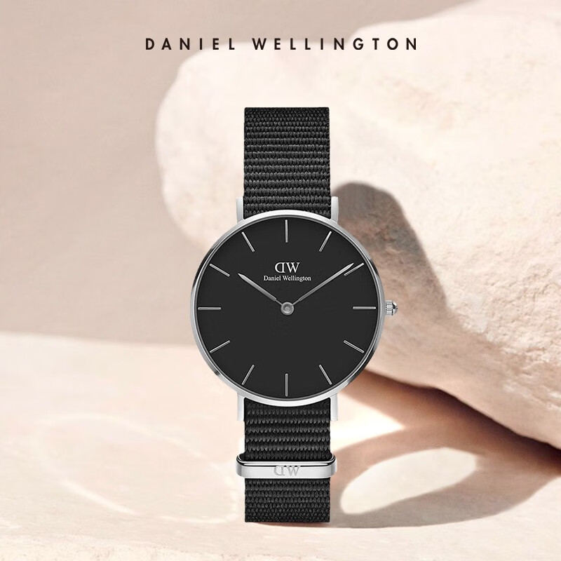 DanielWellington Gold-Plated Black Watch for Women