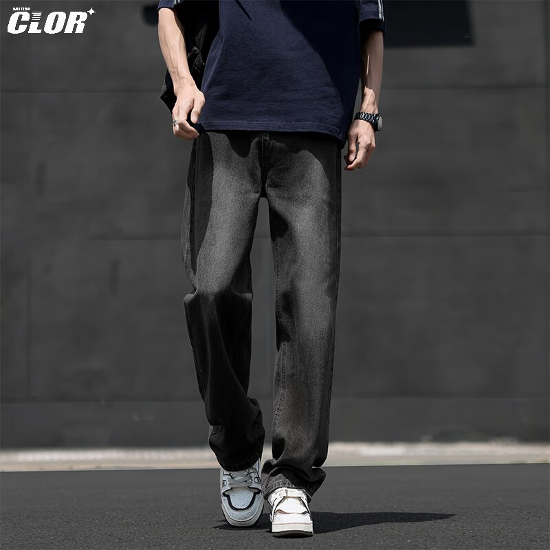 CLOR Curved Blade Loose Jeans for Men