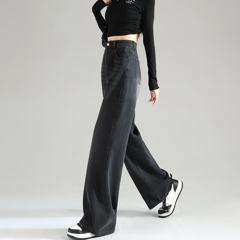 TonLion 2024 Women's Wide-Leg Casual Jeans