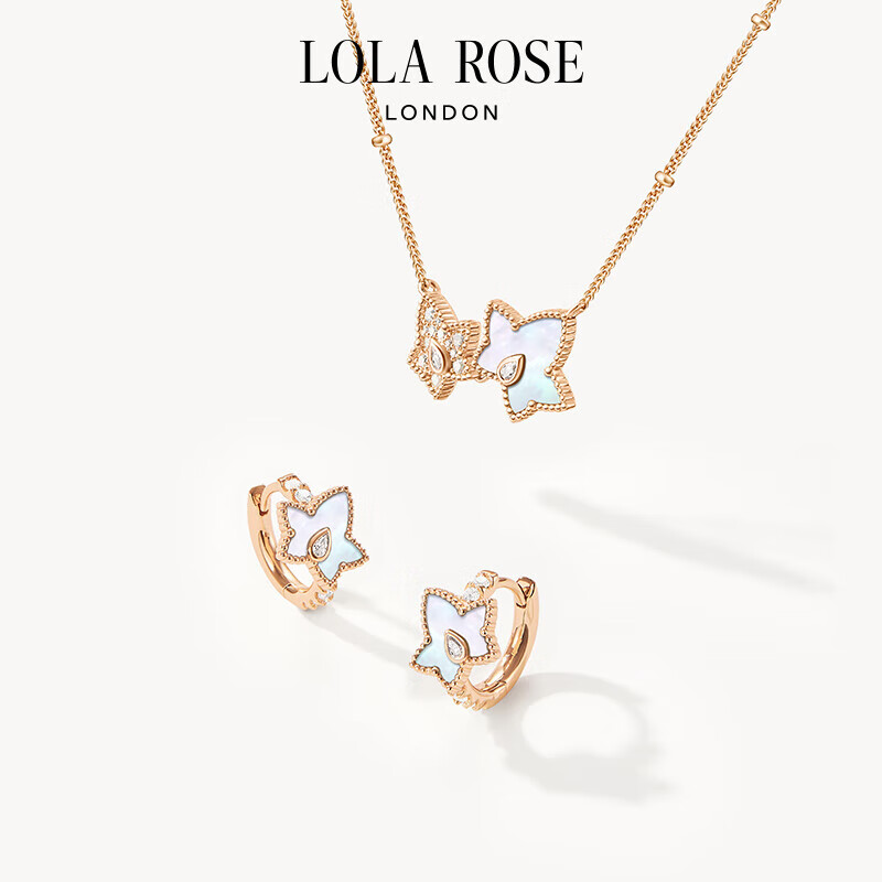 Lola Rose Evergreen Ivy Stud Earrings