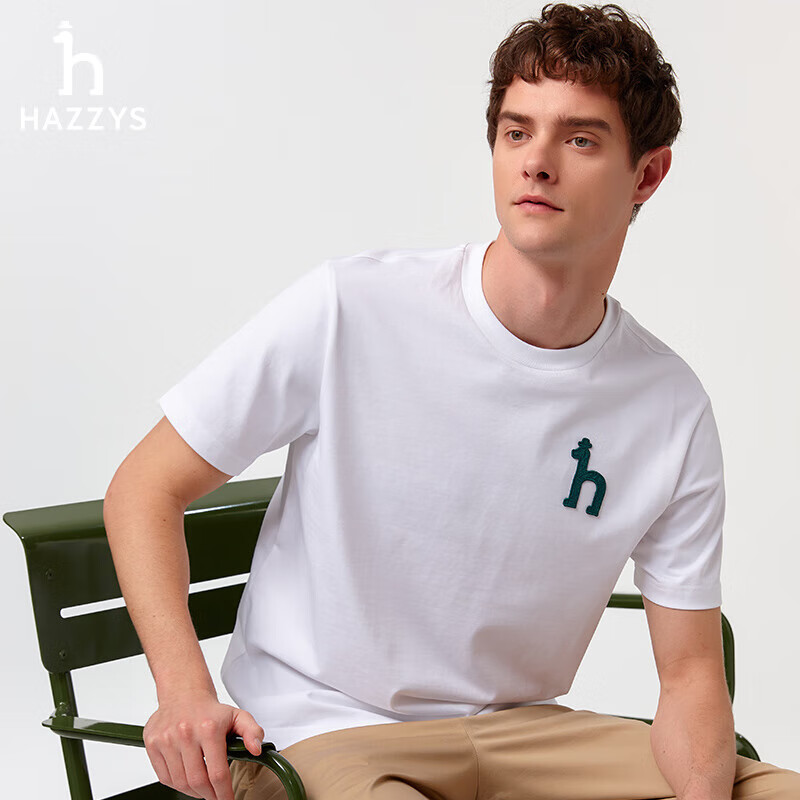 HAZZYS Men's Summer Logo T-Shirt