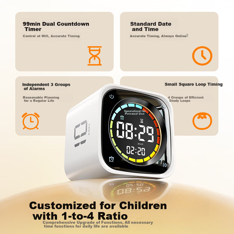 Llano Flip Timer Smart Alarm Clock