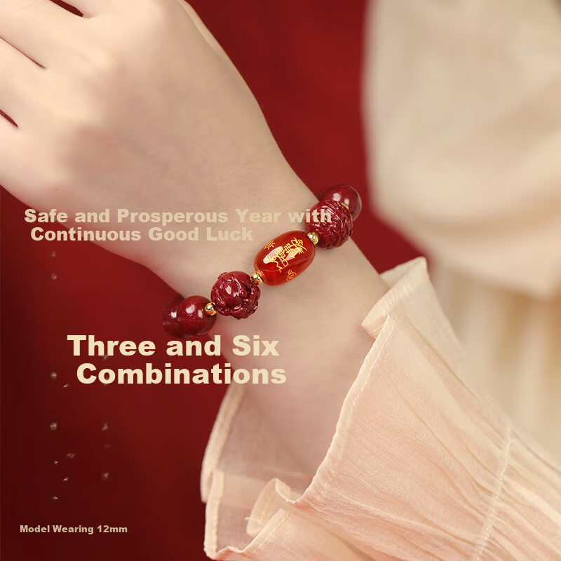 MANHE Cinnabar Snake-A Model Amulet Bracelet