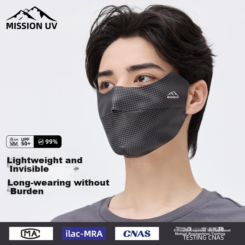 MISSION UV Ice Silk Face Mask for Men