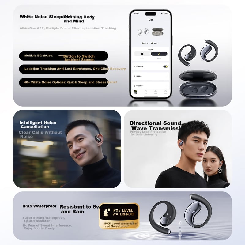 Soaiy MO1 Wireless Bluetooth Earphones