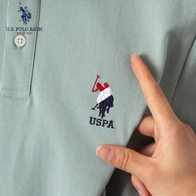 U.S. POLO ASSN. Double-Ply Pique Polo Shirt for Men