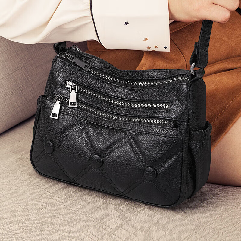 YUYULA Leather Handbag - Elegant Commute Crossbody Bag