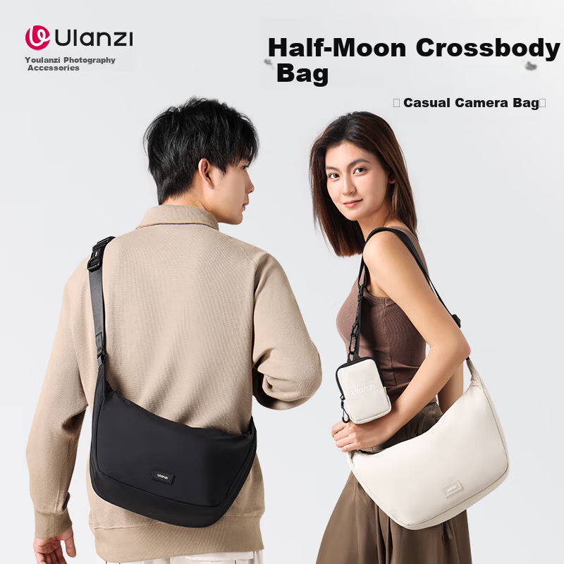 Ulanzi Half-Moon Crossbody Camera Bag (Black)