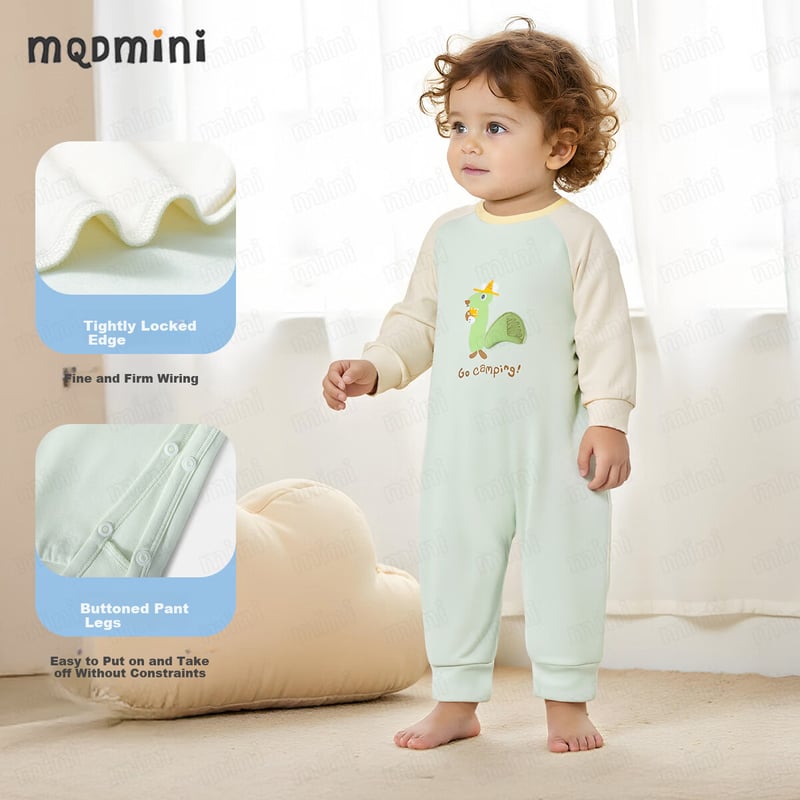 MQDMINI Kids Onesie Pajamas with 5A Antibacterial & Cartoon Print