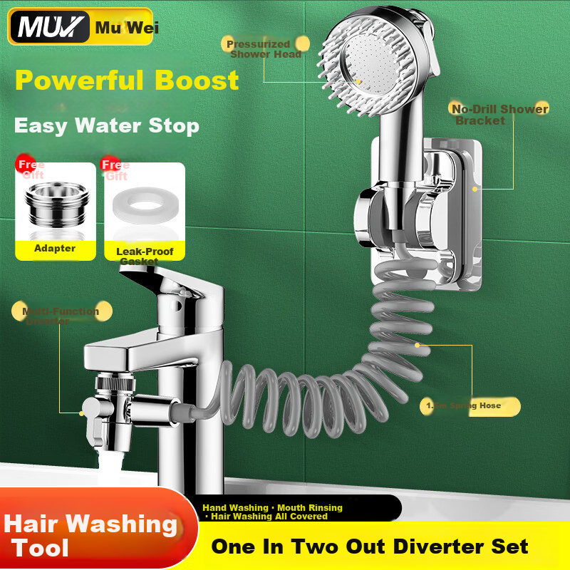 Muvi 3-Function Copper Water Distributor with Shower Set