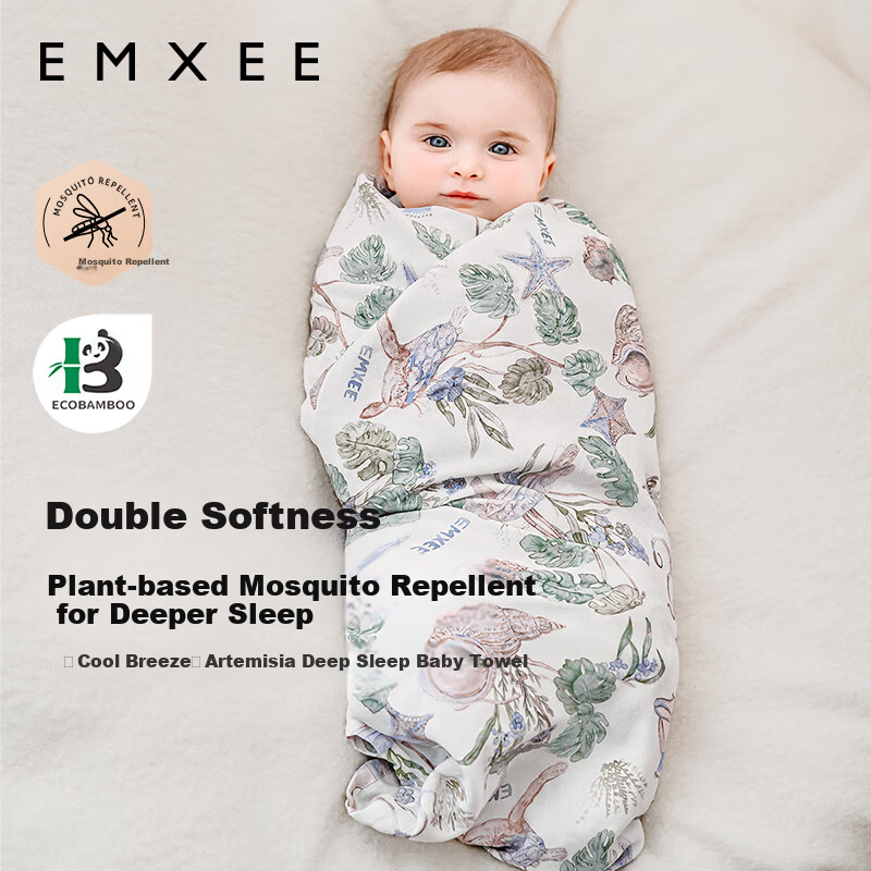 EMXEE Baby Swaddle Blanket - Ocean Adventure