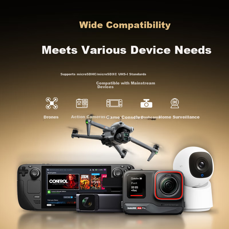 HIKVISION 256GB High-Speed TF Card for 4K Action Cameras