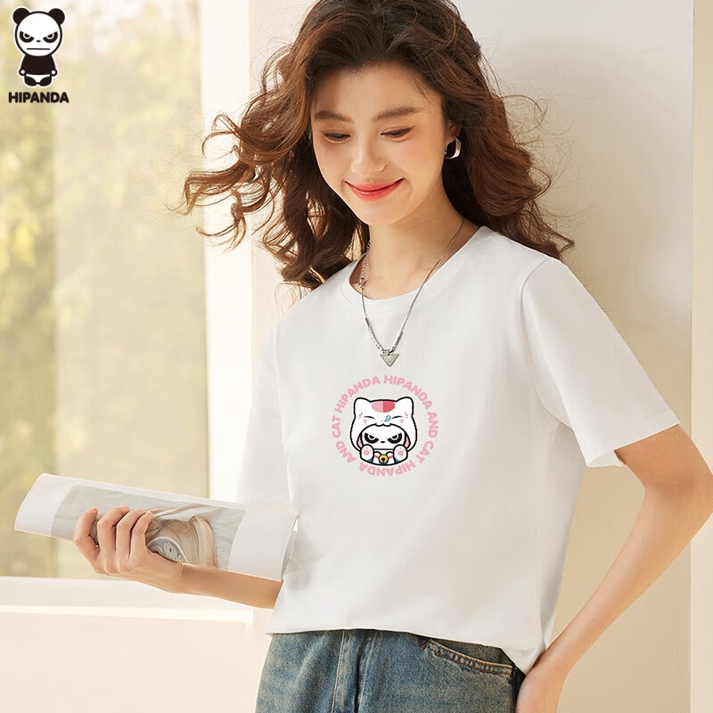 HIPANDA Hello Panda Short-Sleeve T-Shirt