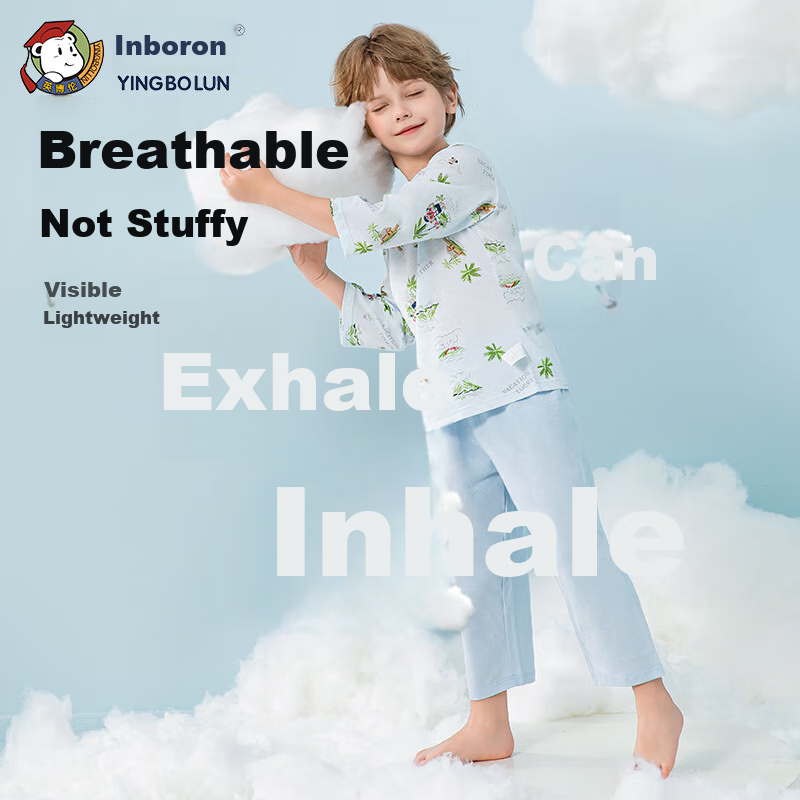 YINGBOLUN Boys' Spring Summer Pajamas