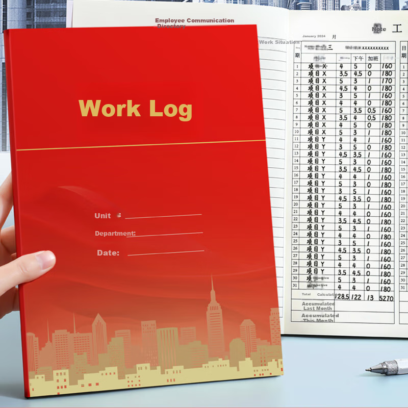 Longe Employee Record Book 2026 Model