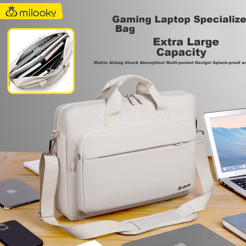 Milooky Laptop Shoulder Bag for Men & Women