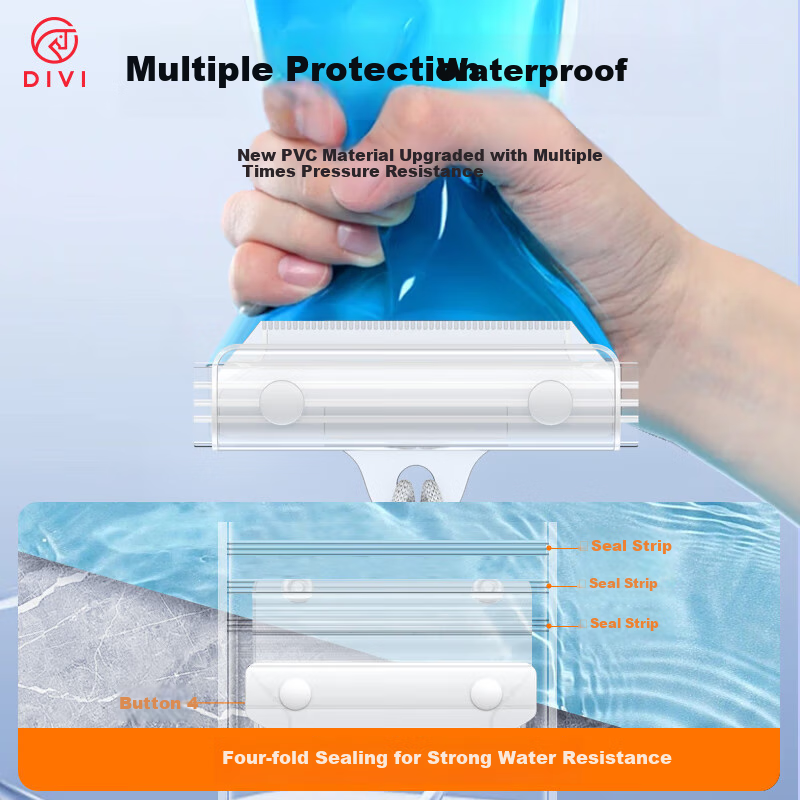 DIVI Waterproof Phone Case with Touchscreen Functionality